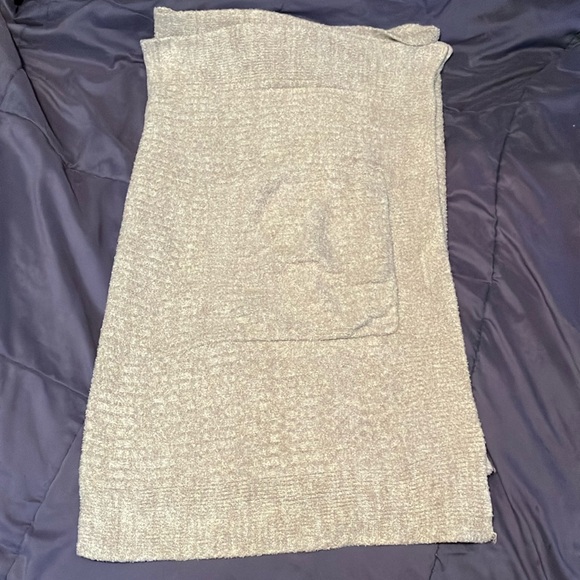 Mansfield Lux Day Spa Wrap with pockets taupe shawl super soft! - Picture 5 of 6